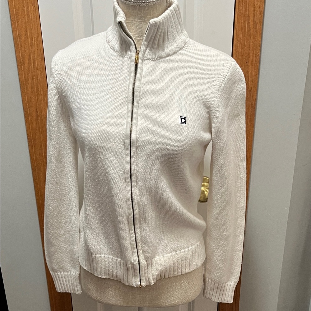 Chaps White Turtleneck Sweater size M
